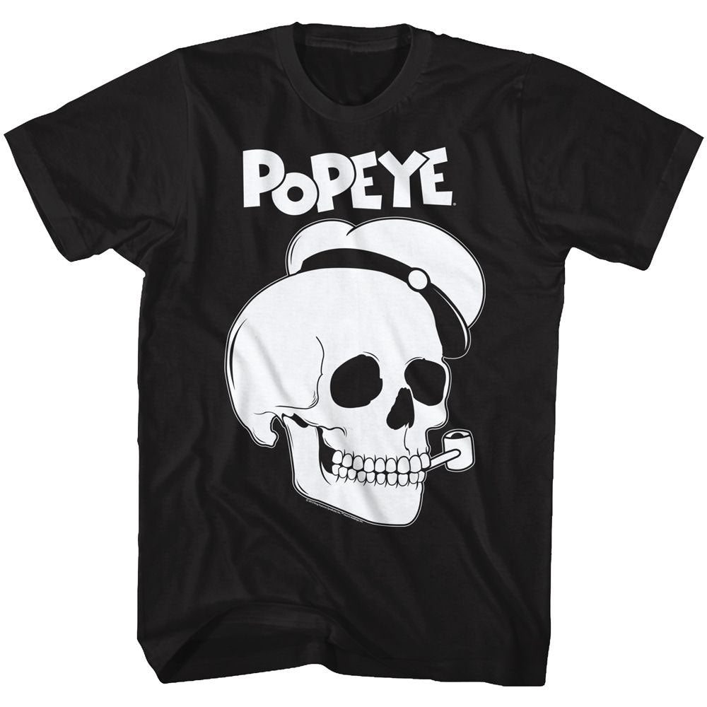 Popeye Pop Skull T-shirt Front