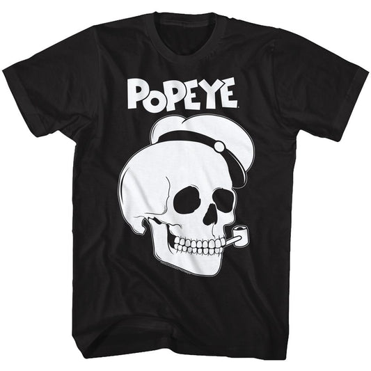 Popeye Pop Skull T-shirt Front