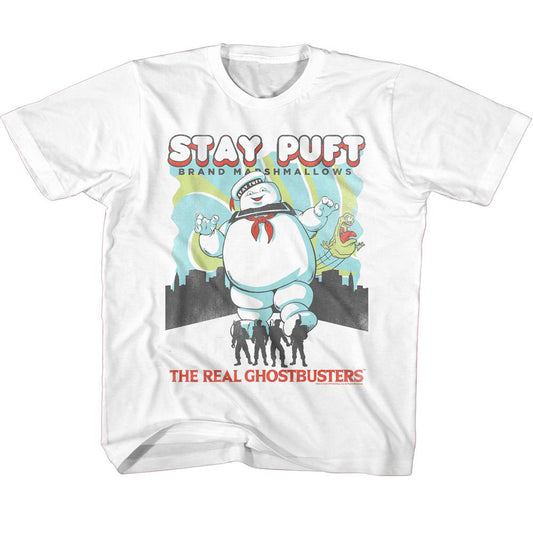 Ghostbusters Rgb Stay Puft And Busters Youth T-shirt Front