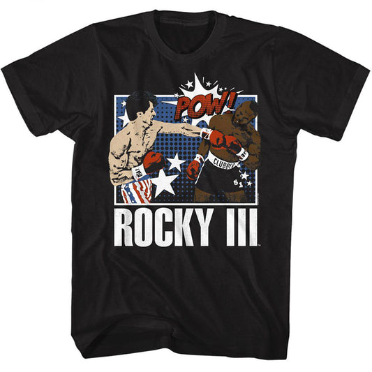 Rocky Comic Book Pow T-shirt Front