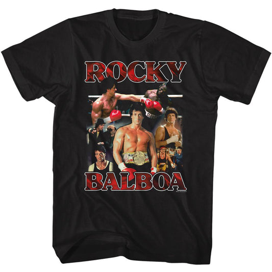 Rocky Collage T-shirt Front