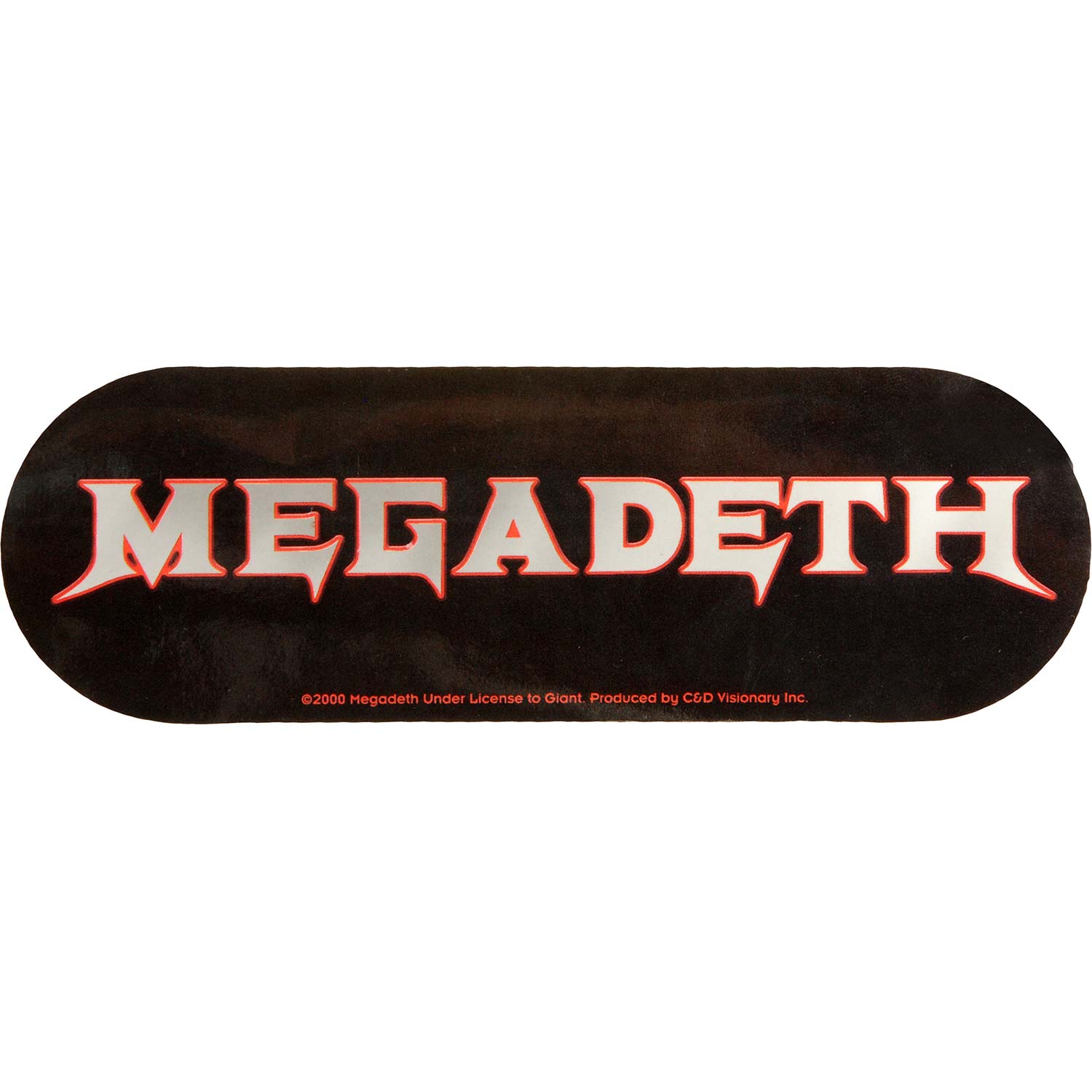 Megadeth Logo Sticker Front