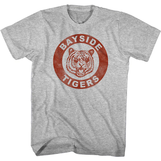 Saved By The Bell Distressed Bayside Crest T-shirt Front