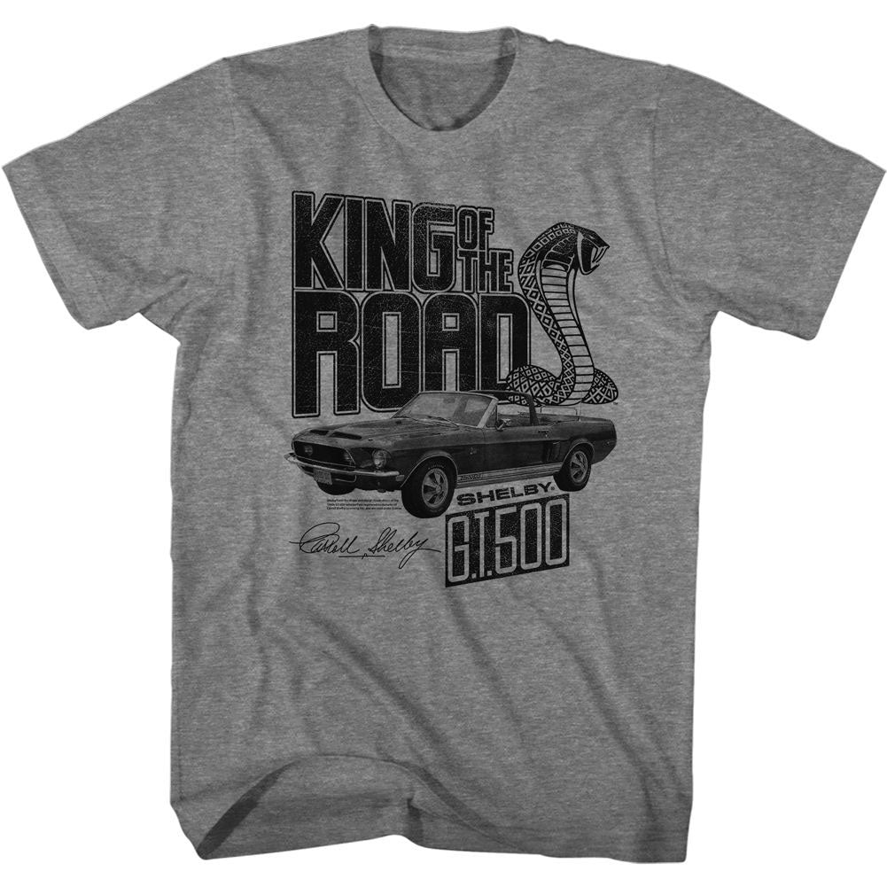Carroll Shelby King Of The Road T-shirt Front