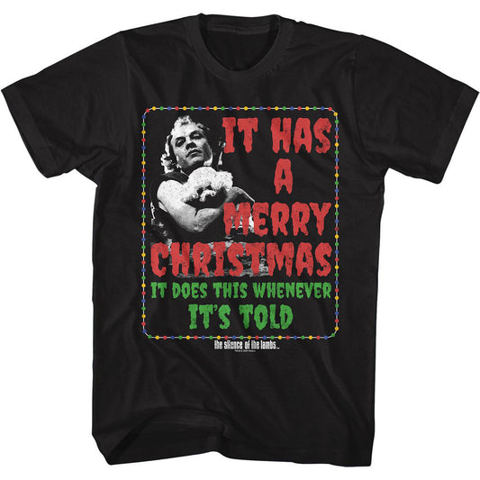 Silence Of The Lambs It Has A Merry Christmas T-shirt Front
