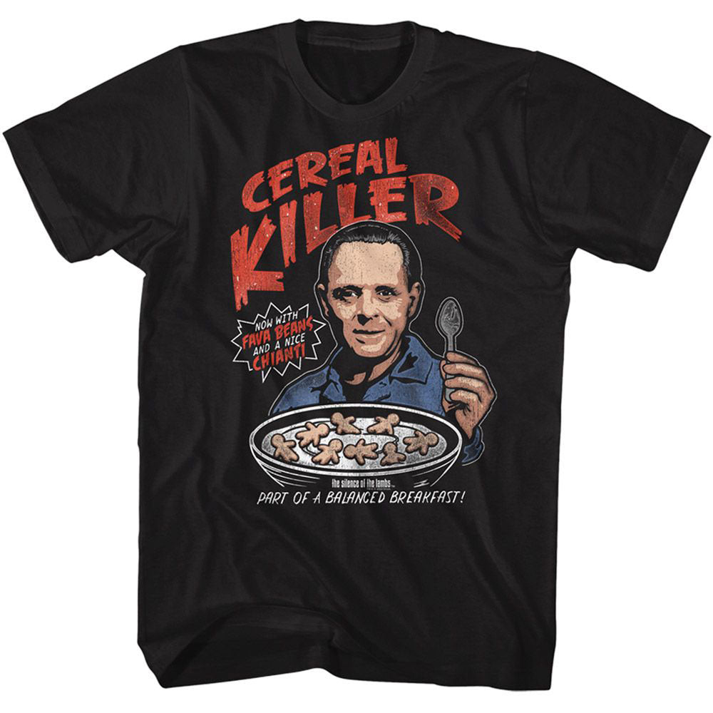 Silence Of The Lambs Silence Cereal Killer T-shirt Front