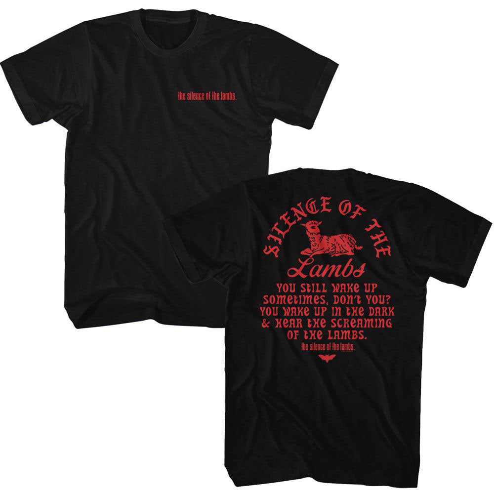 Silence Of The Lambs Silence Lamb Front And Back T-shirt Front