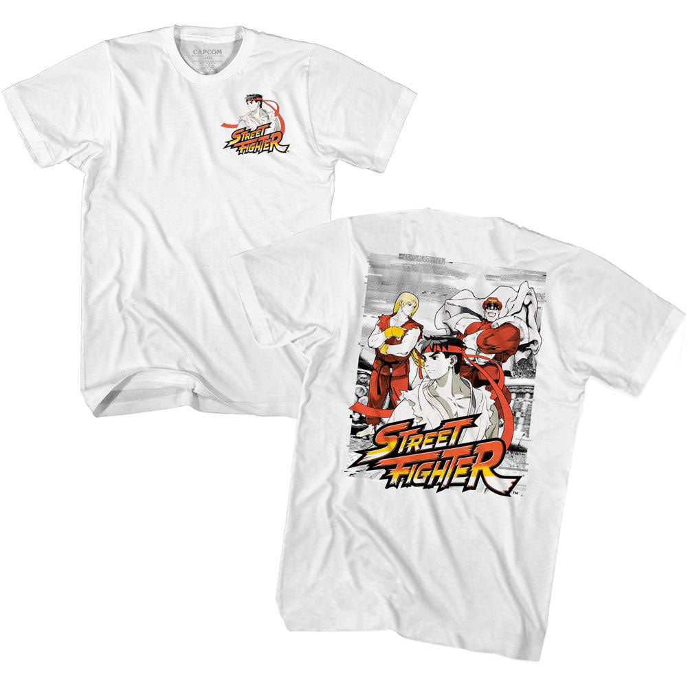 Street Fighter Grainy Glitch T-shirt Front