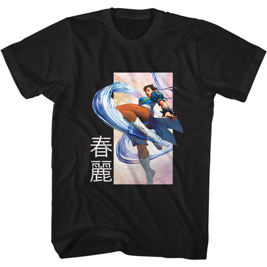 Street Fighter Chun Li Kick T-shirt Front