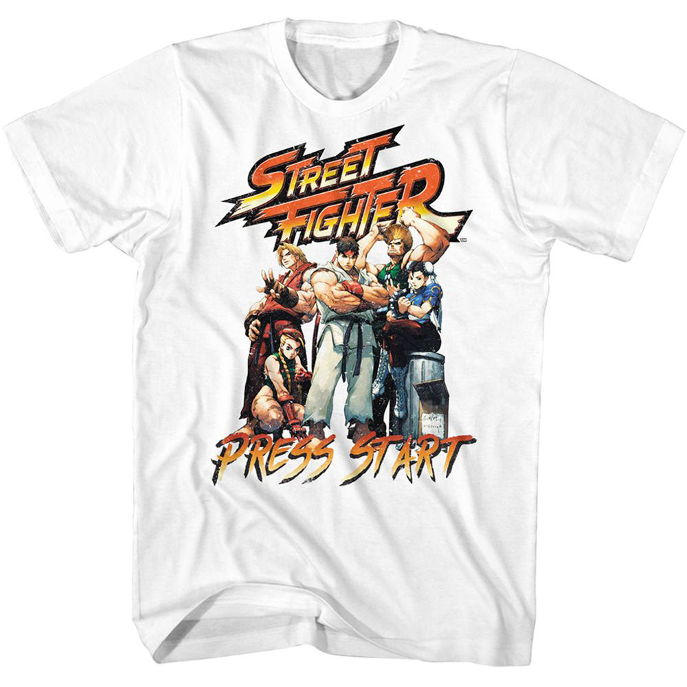 Street Fighter-press Start T-shirt Front