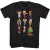 Street Fighter Chibi Characters Stacked T-shirt