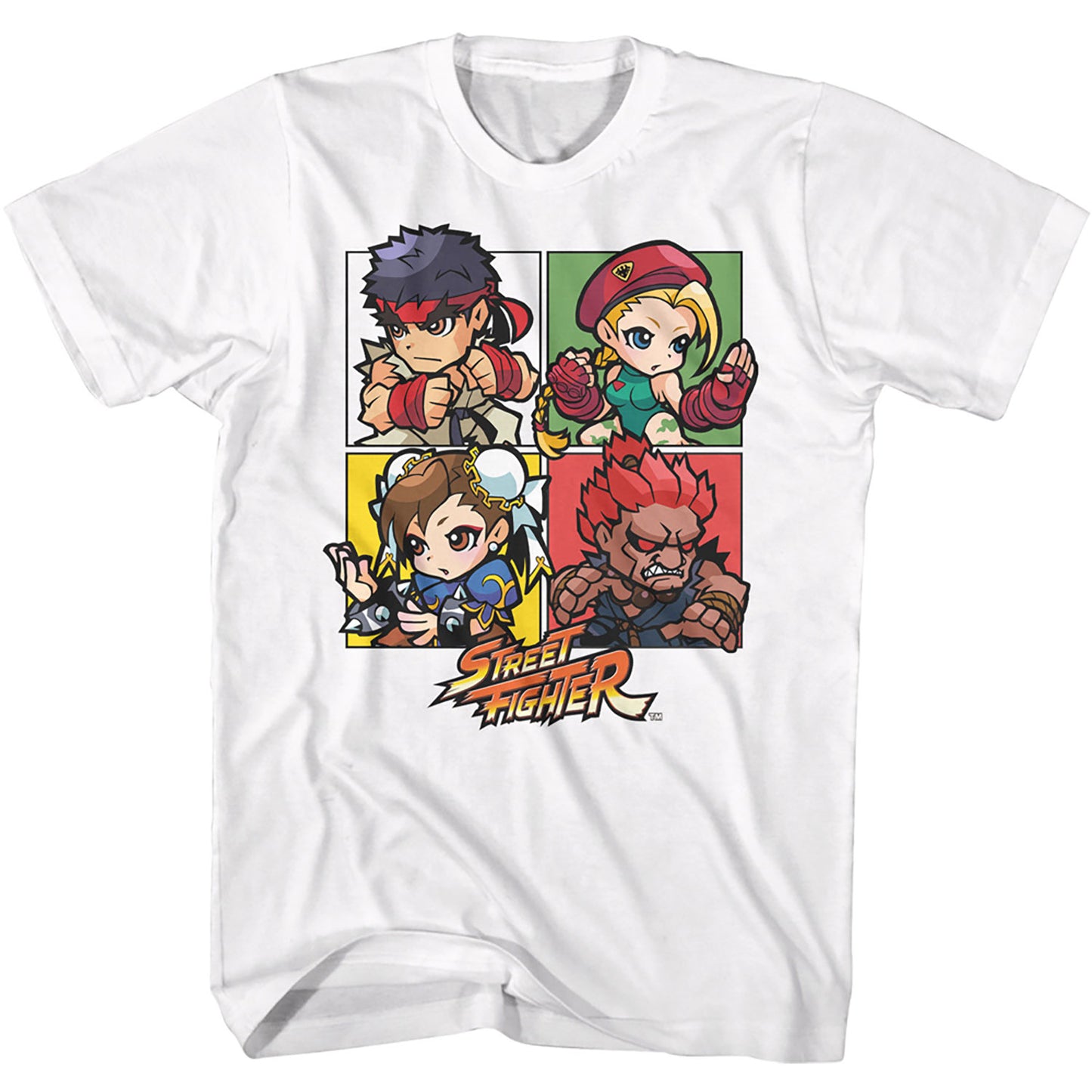 Street Fighter Street Fighter Four Chibi Squares T-shirt