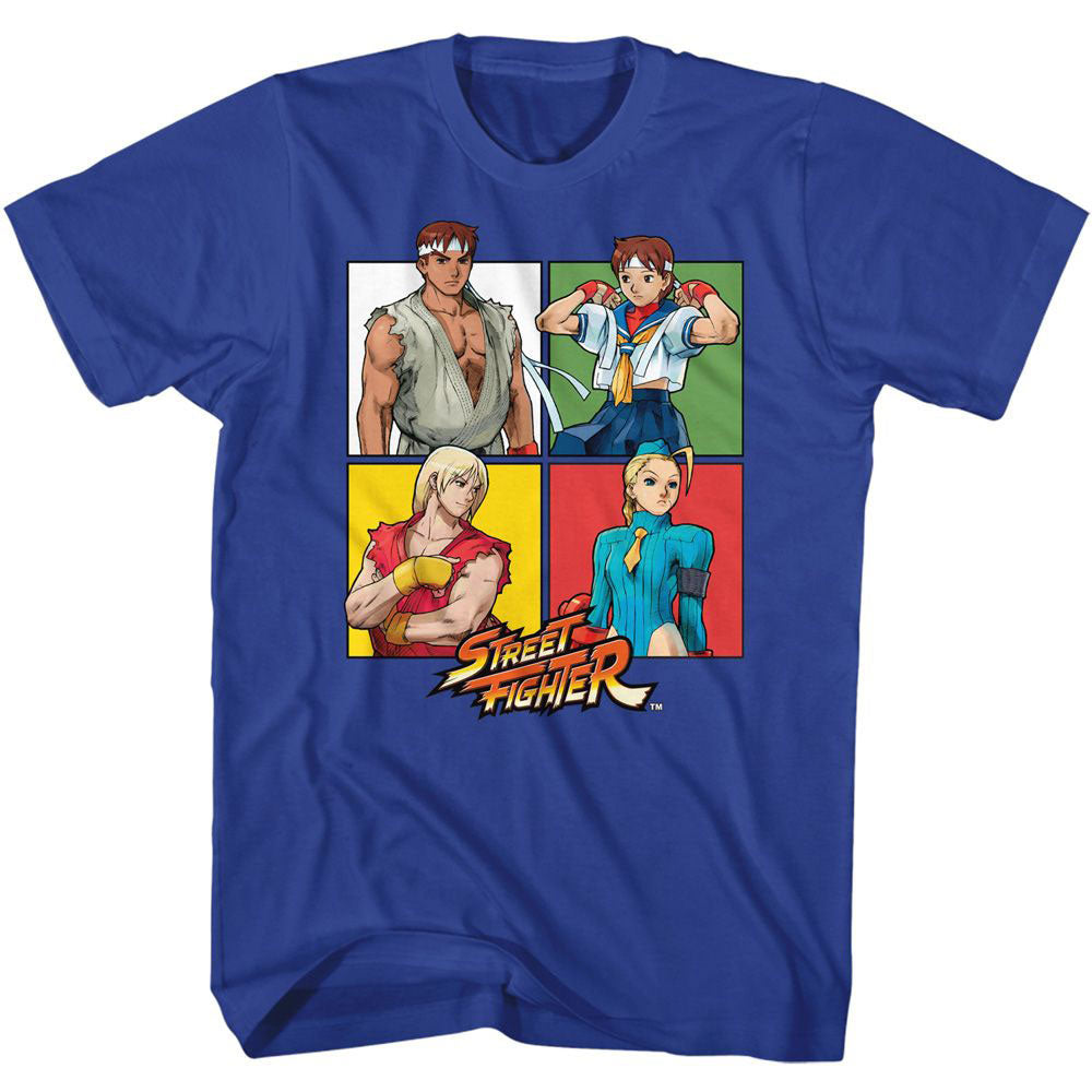 Street Fighter Four Squares T-shirt