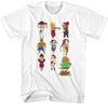 Street Fighter Chibi Characters Stacked T-shirt