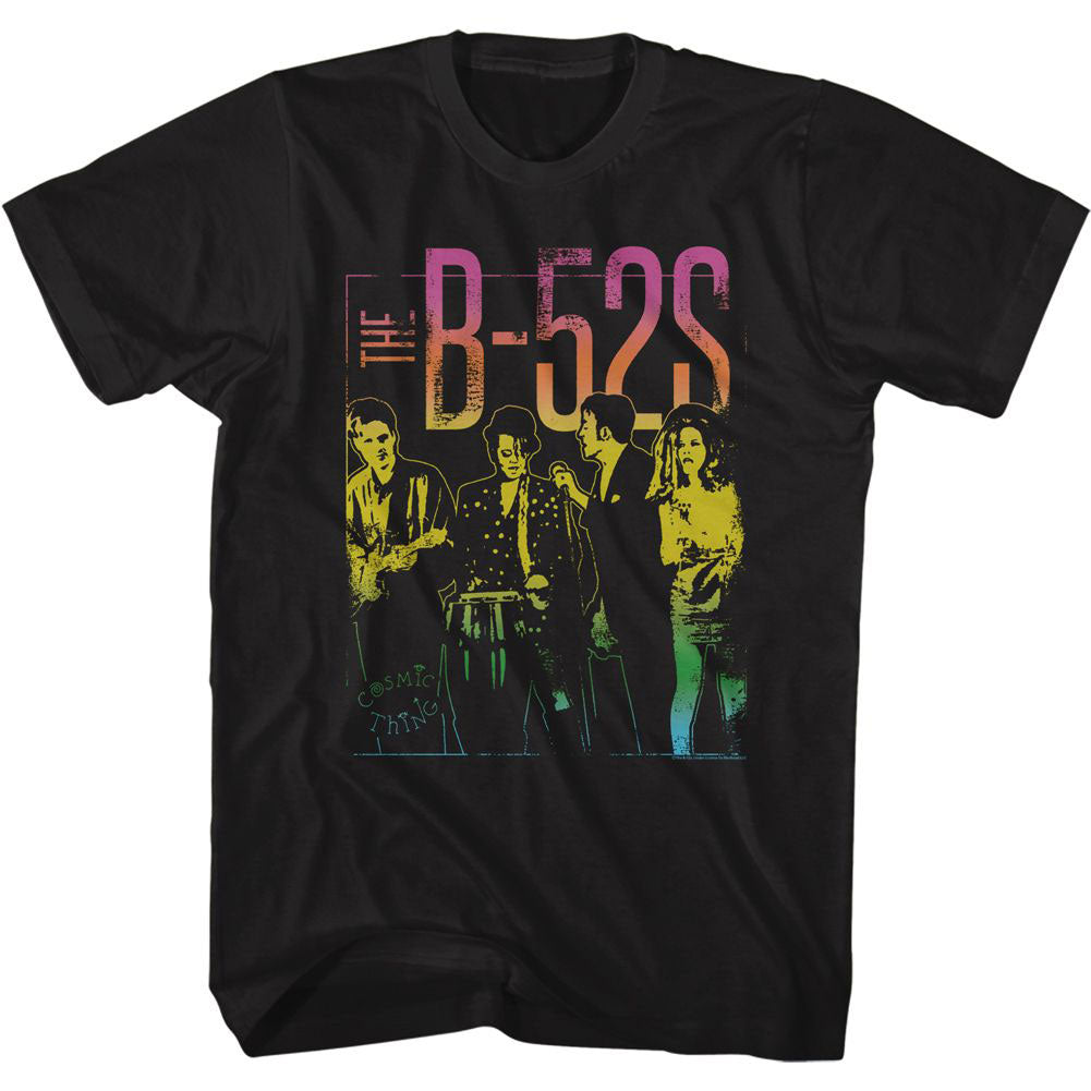 B52s Band Photo Gradient T-shirt Front