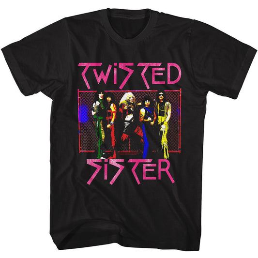 Twisted Sister Fence Photo T-shirt Front