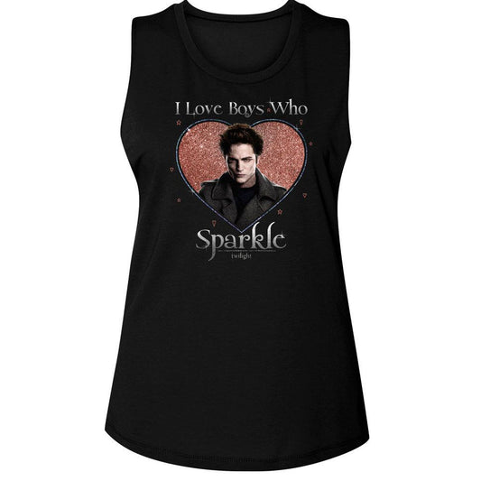 Twilight Love The Sparkle Womens Tank Front