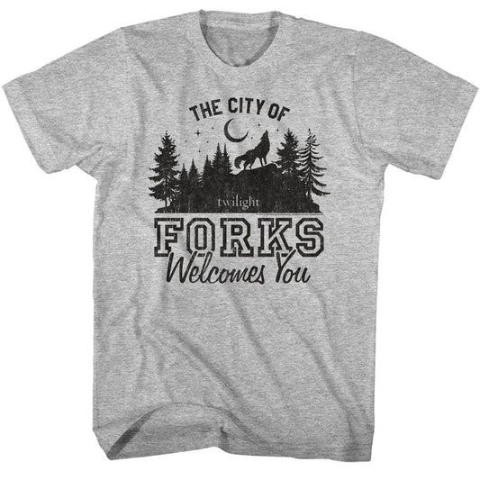 Twilight The City Of Forks T-shirt Front