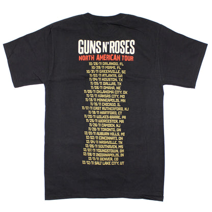 Guns N Roses Propaganda Tour 2011 T-shirt Back