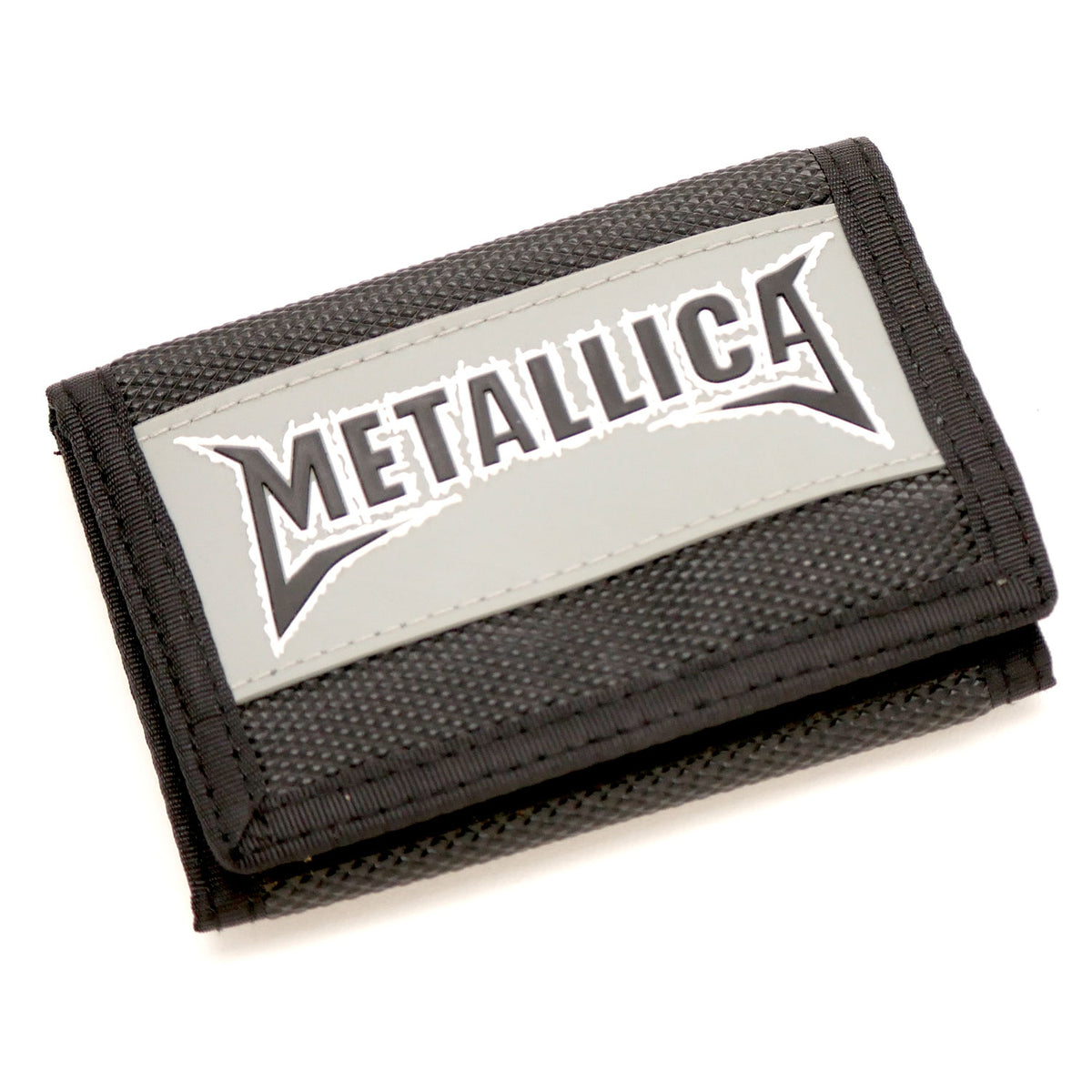 Metallica Logo/Hetfield Scary Guy & Crossbones Tri-Fold Wallet Front