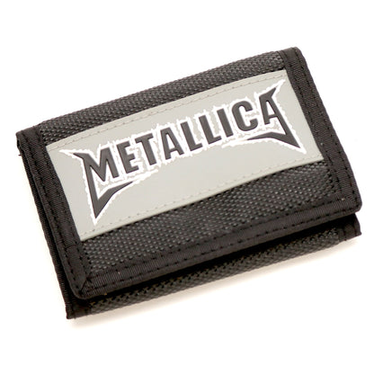 Metallica Logo/Hetfield Scary Guy & Crossbones Tri-Fold Wallet Front