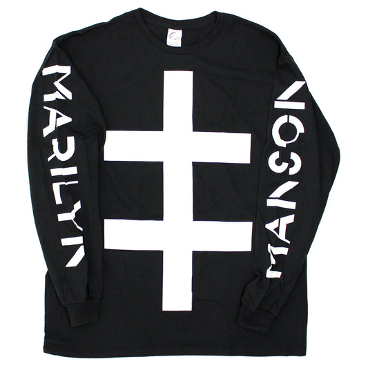Marilyn Manson Double Cross Symbol Long Sleeve