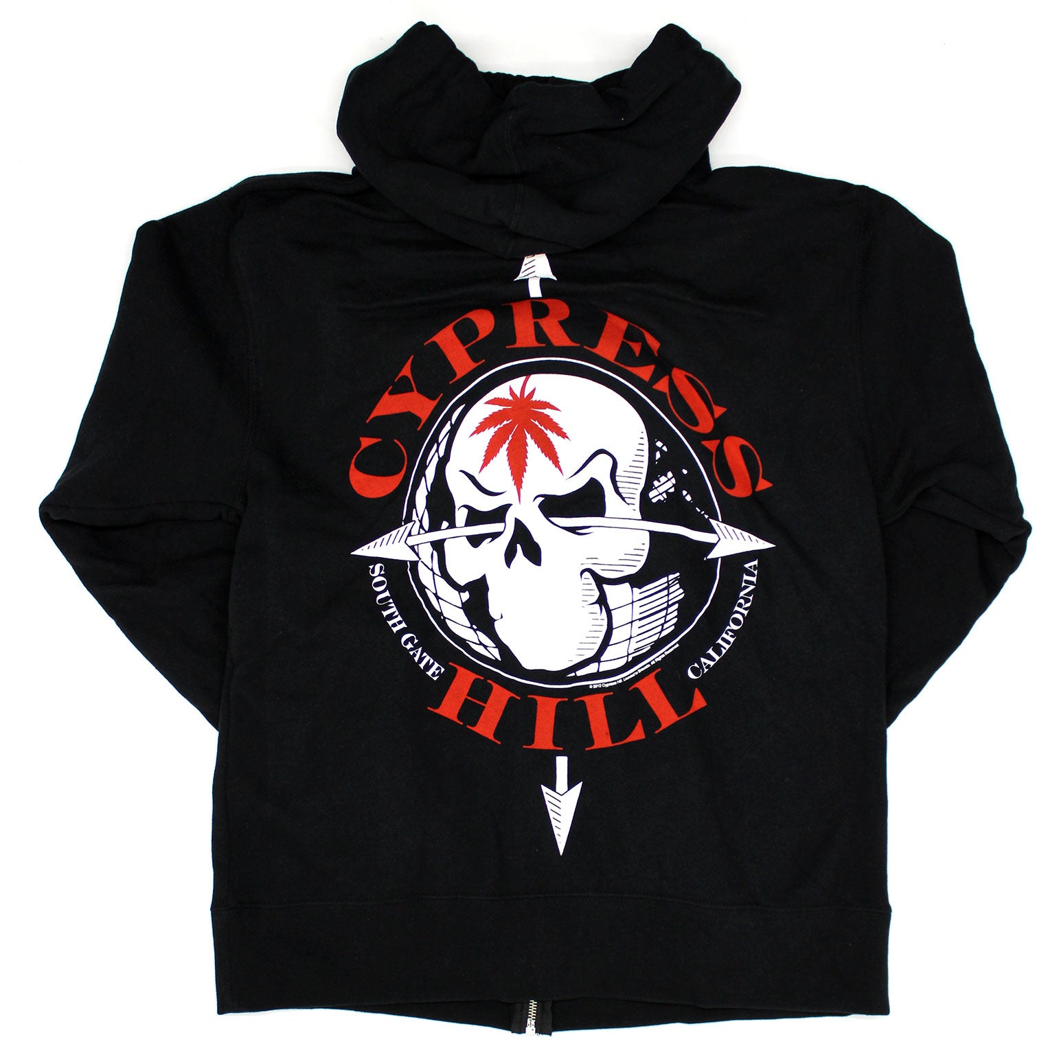 Cypress Hill South Gate California Zippered Hooded Sweatshirt