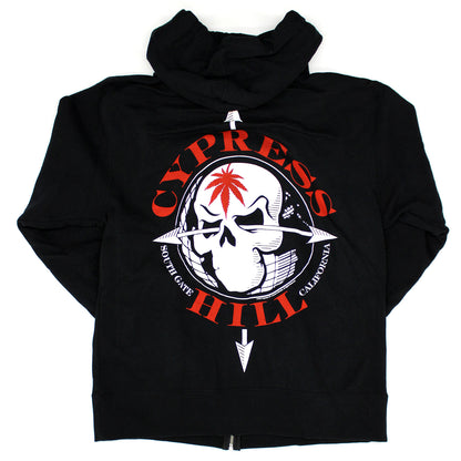 Cypress Hill South Gate California Zippered Hooded Sweatshirt