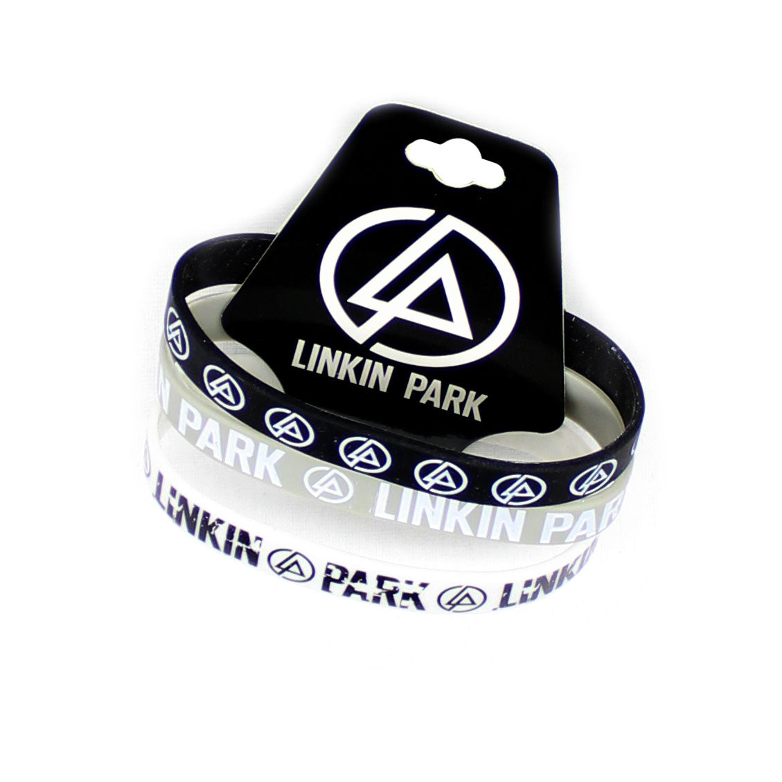 Linkin Park 3 Pack Rubber Bracelet Front