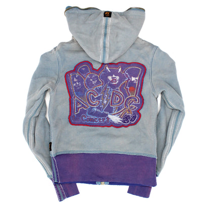 AC/DC In Concert 80 Trunk Brand Girls Jr Sweatshirt Back