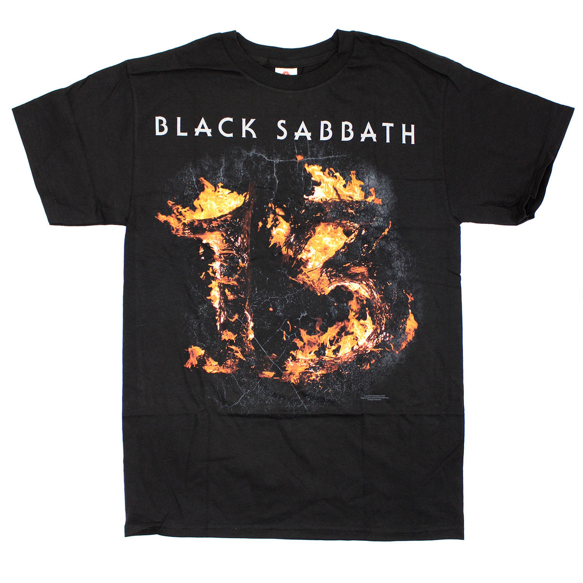 Black Sabbath 13 Flames Tee T-shirt Front