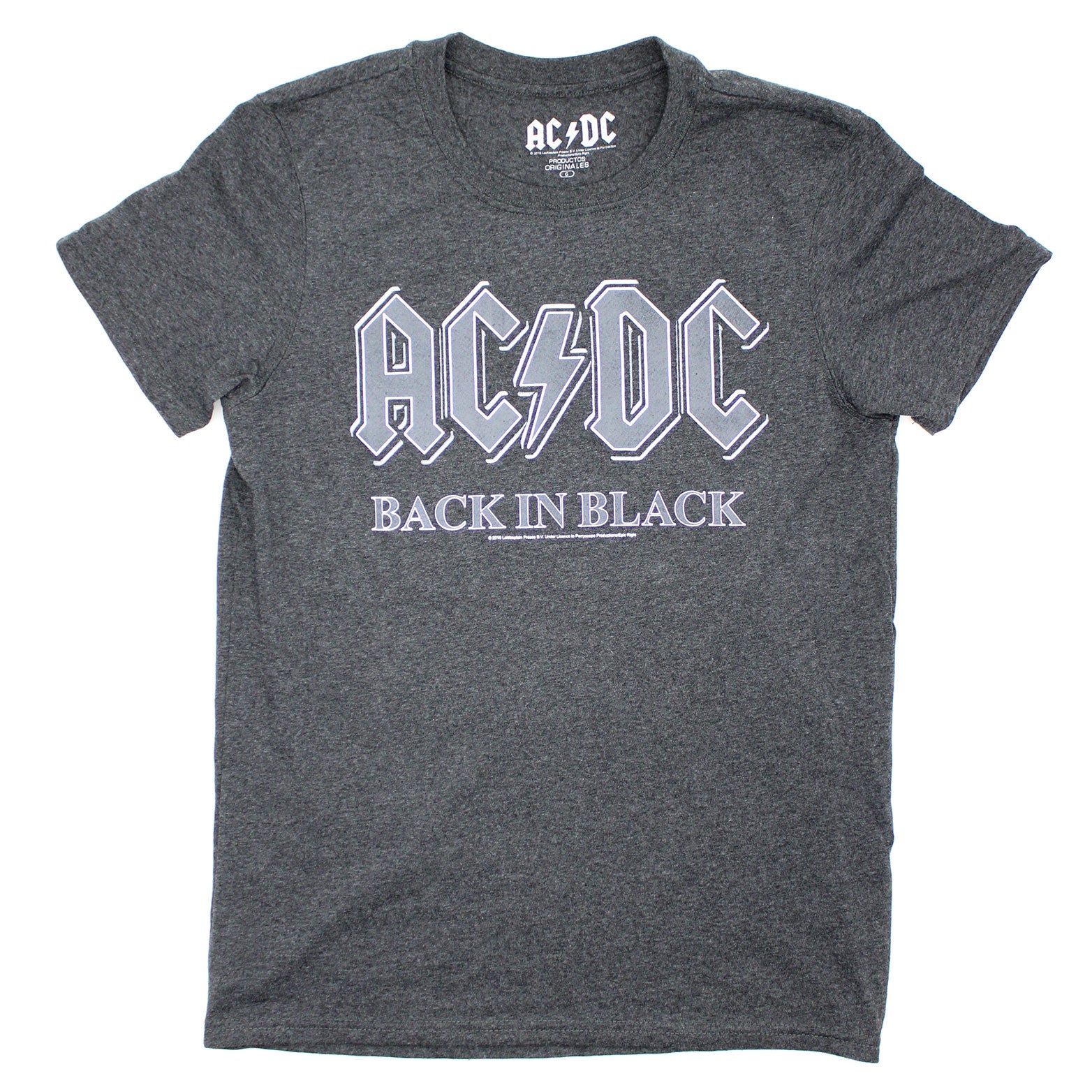 Back In Black On Heather Charcoal T-shirt