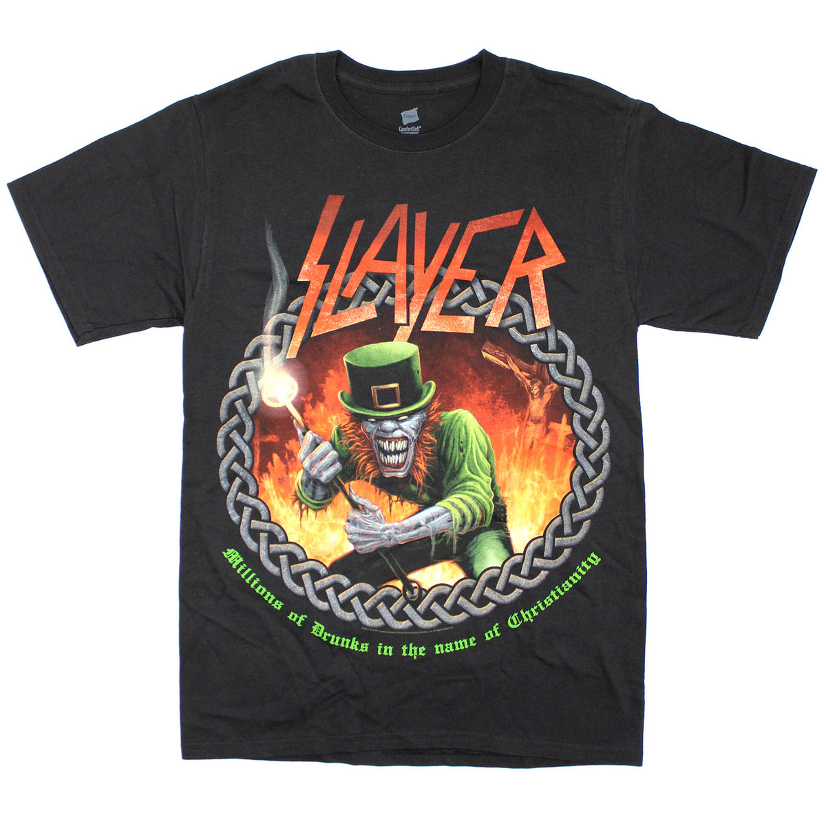 Slayer Millions of Drunks in the name of Christianity T-shirt Front