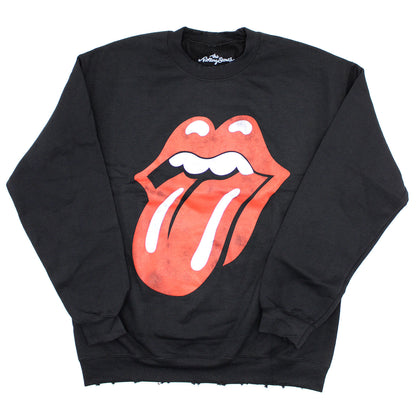 Voodoo Lounge Crew Neck Fleece ( Distressed trim ) Sweatshirt
