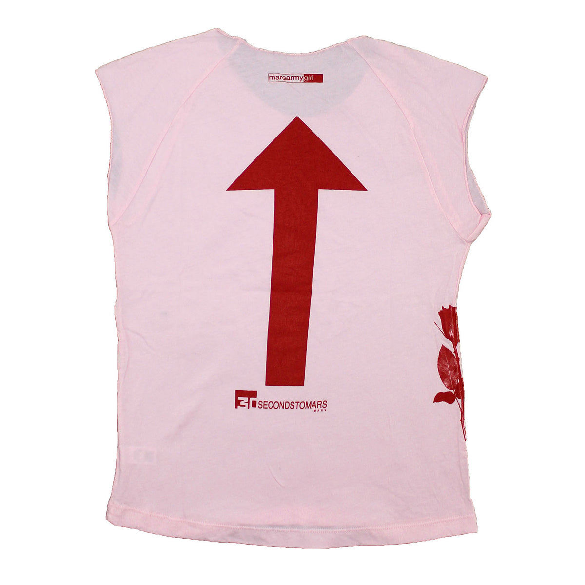 30 Seconds To Mars Army Girl Sleeveless Junior Baby Doll Junior Top Back