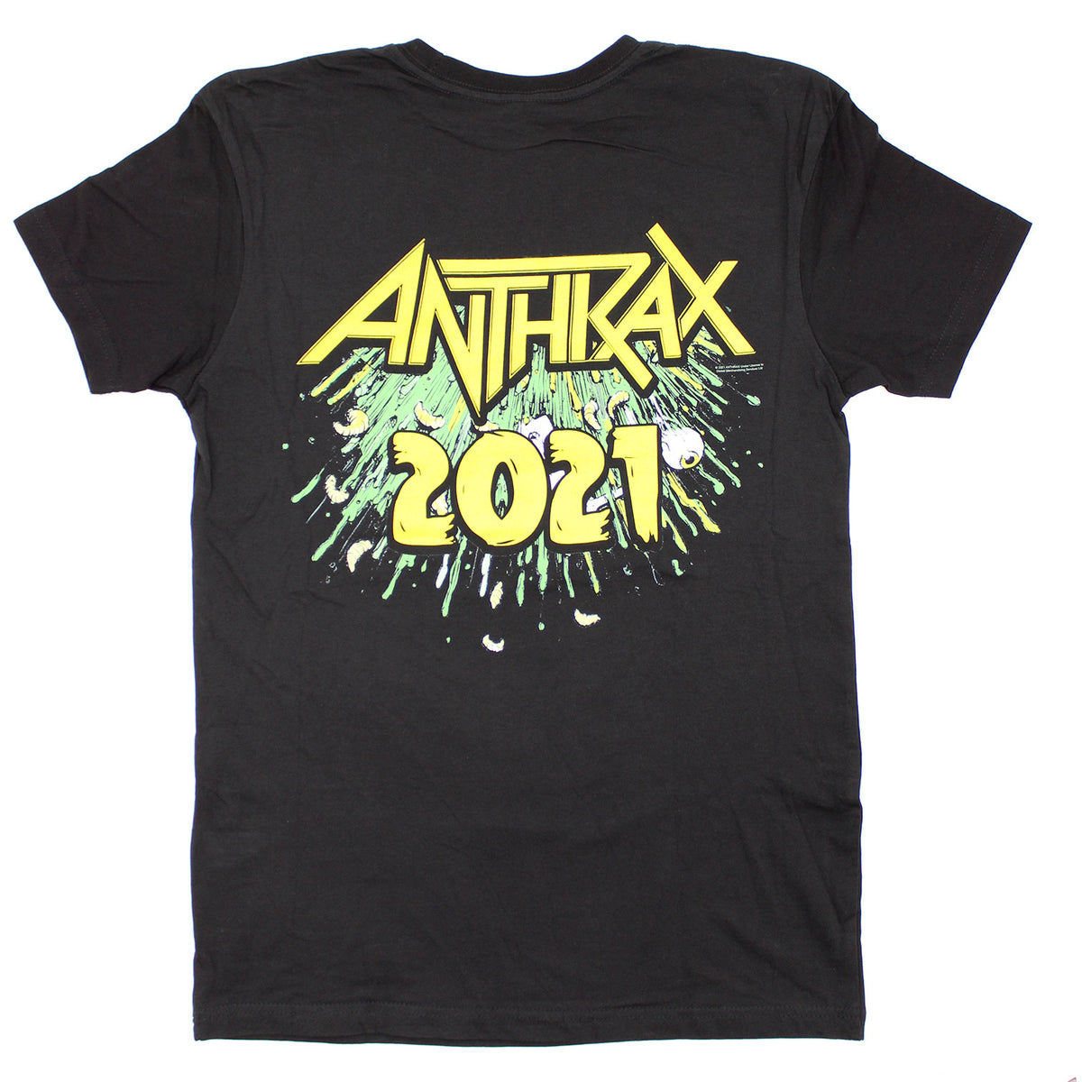 Anthrax Barfing Zombie Not Man 2021 T-shirt Back