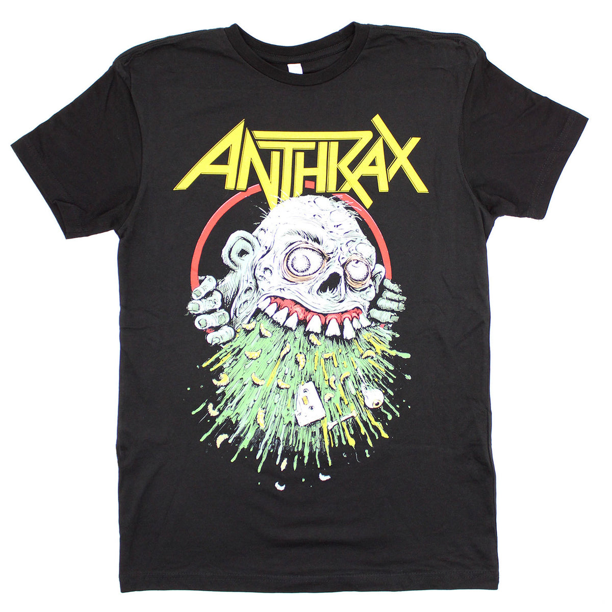 Anthrax Barfing Zombie Not Man 2021 T-shirt Front