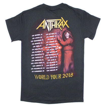 Anthrax World Tour 2018 T-shirt Back