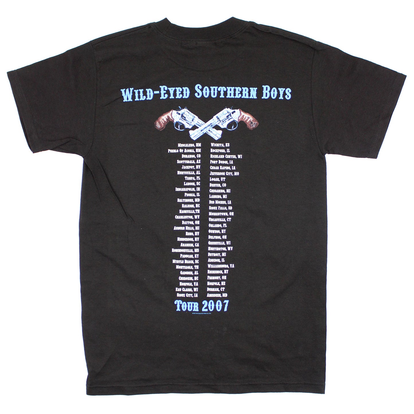 38 Special Skull Flag Guns Tour Tee T-shirt Back