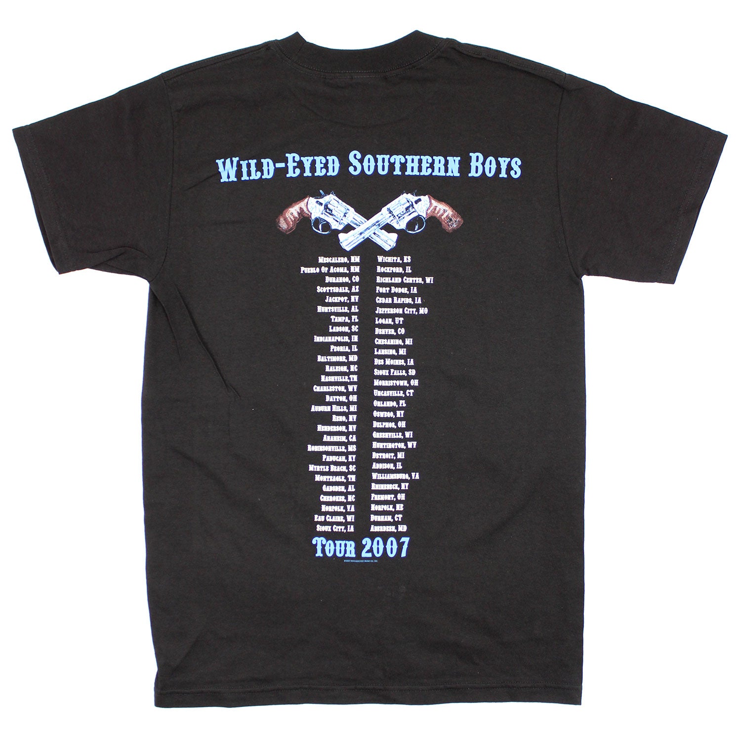 38 Special Skull Flag Guns Tour Tee T-shirt Back