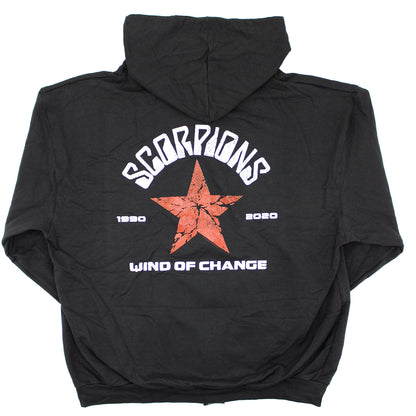Scorpions Wind Of Change Zip Up Hooded Fleece Zippered Hooded Sweatshirt Back