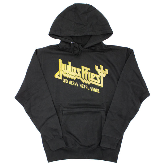 Judas Priest 50 Heavy Metal Years Hooded Sweatshirt Front