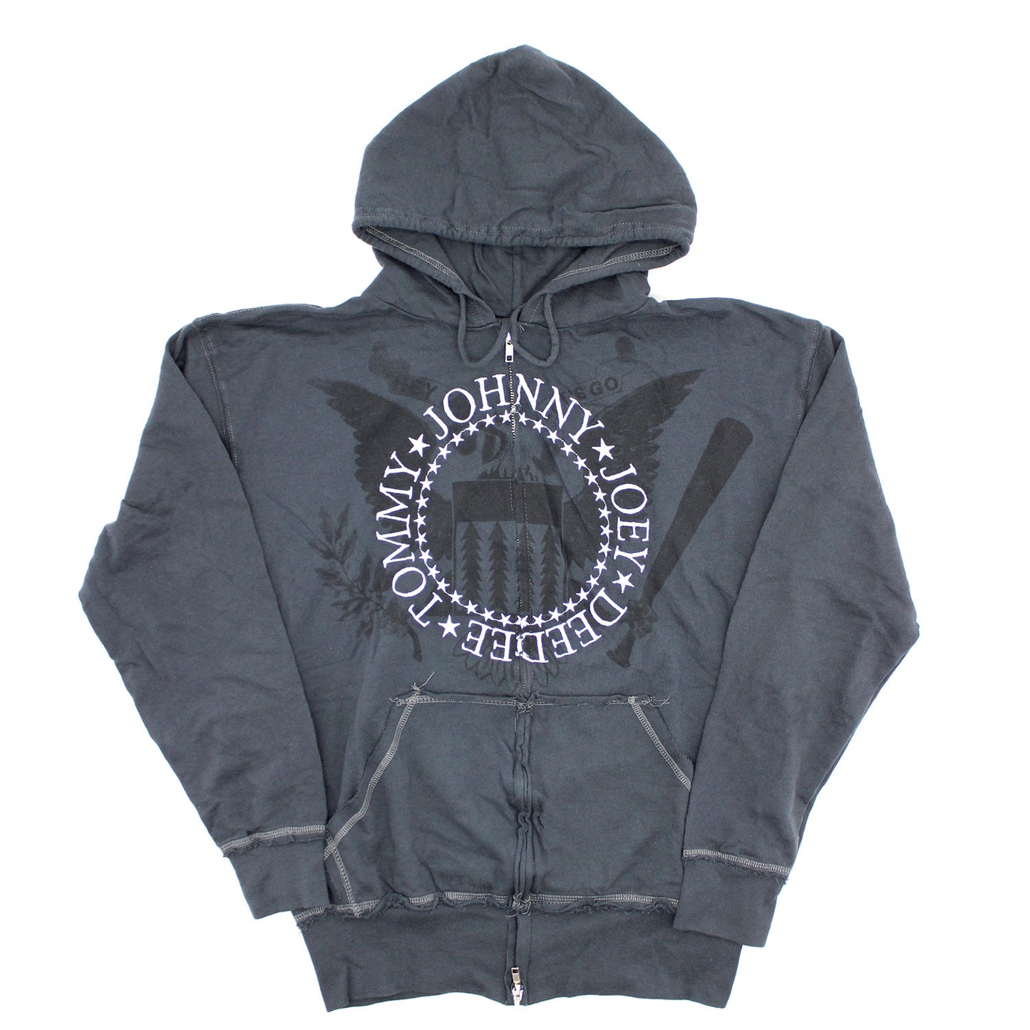 Seal With Embroidered Names Zip Up SWAG Hooded Fleece Zippered Hooded Sweatshirt