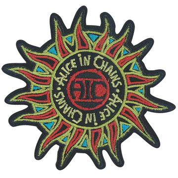 Alice In Chains Sun Embroidered Patch Front