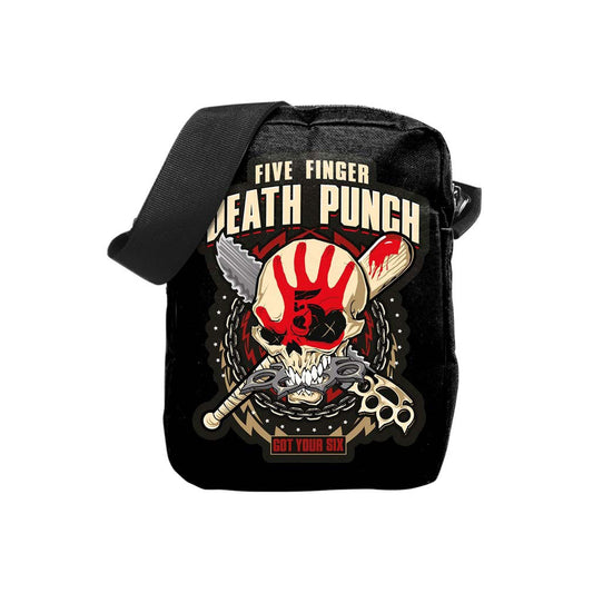 Five Finger Death Punch Got Your Six Crossbody Bag Messenger Bag Front
