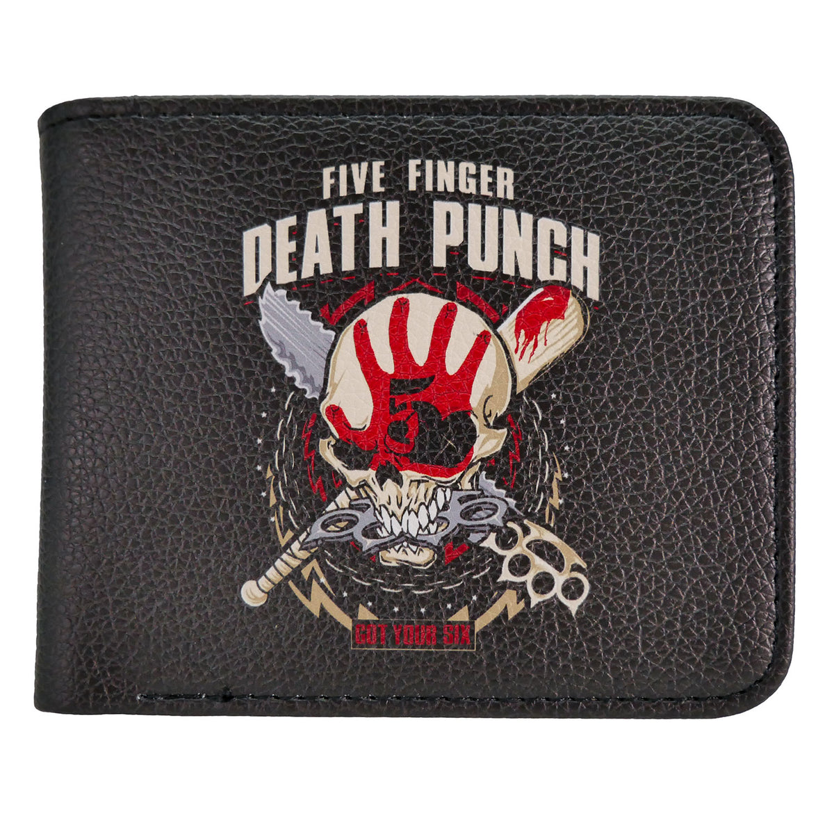 Five Finger Death Punch Got Your Six Premium Wallet Bi-Fold Wallet Front
