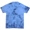 Vintage Distressed Shiny Logo On Blue Tie Dye T-shirt