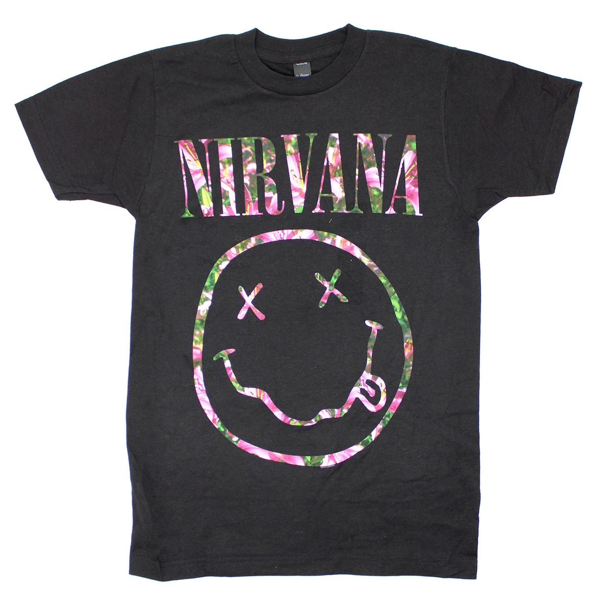 Nirvana Floral Smiley Tee T-shirt Front