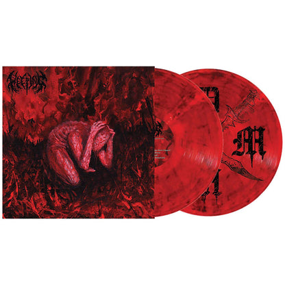 Weeping Ethereal Suffering In The Light of God 12" red & black swirl Vinyl Front