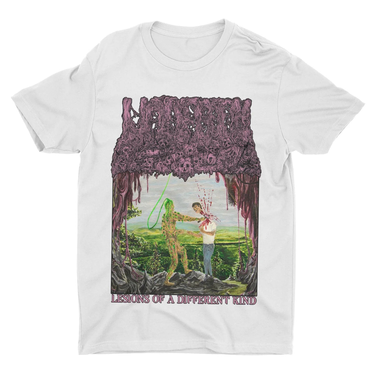Undeath Lesions Of A Different Kind white T-shirt Front